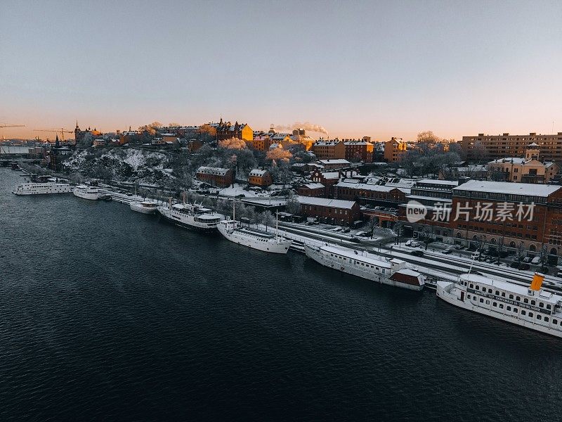 瑞典斯德哥尔摩，无人机拍摄