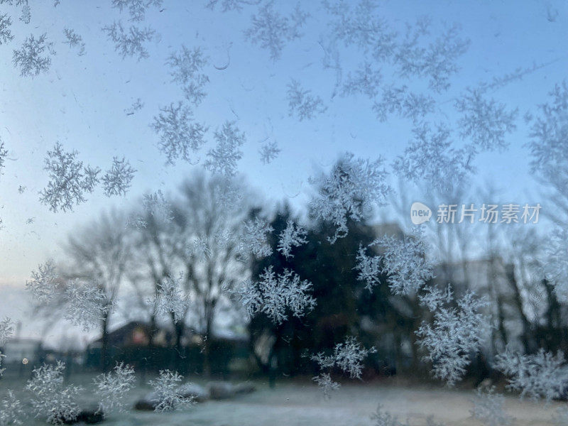 雪花，自然而寒冷