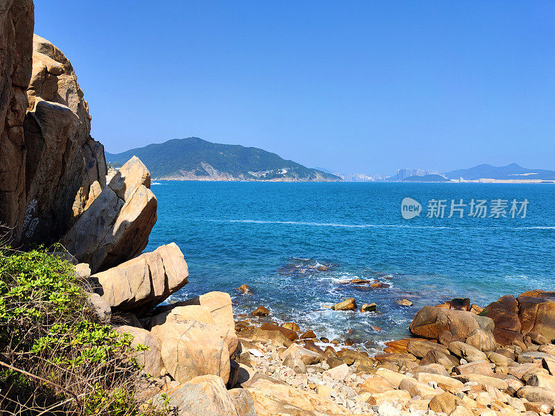 香港岛石澳海岬的海景