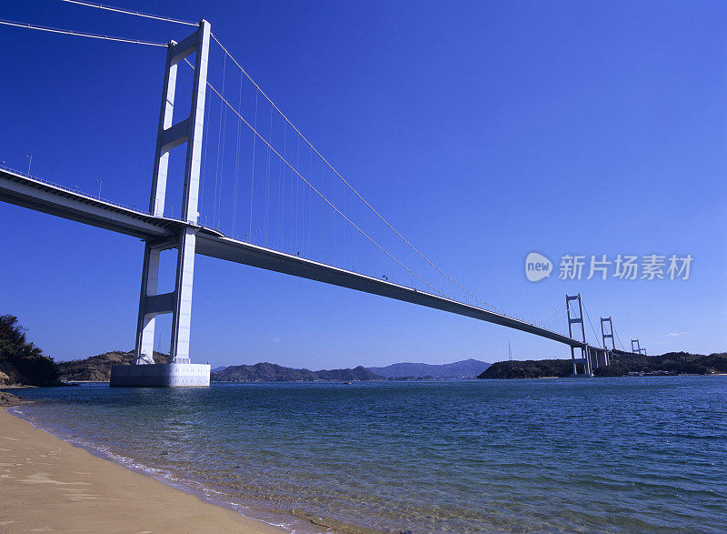 爱媛县今张市西濑东高速公路黑岛海京桥