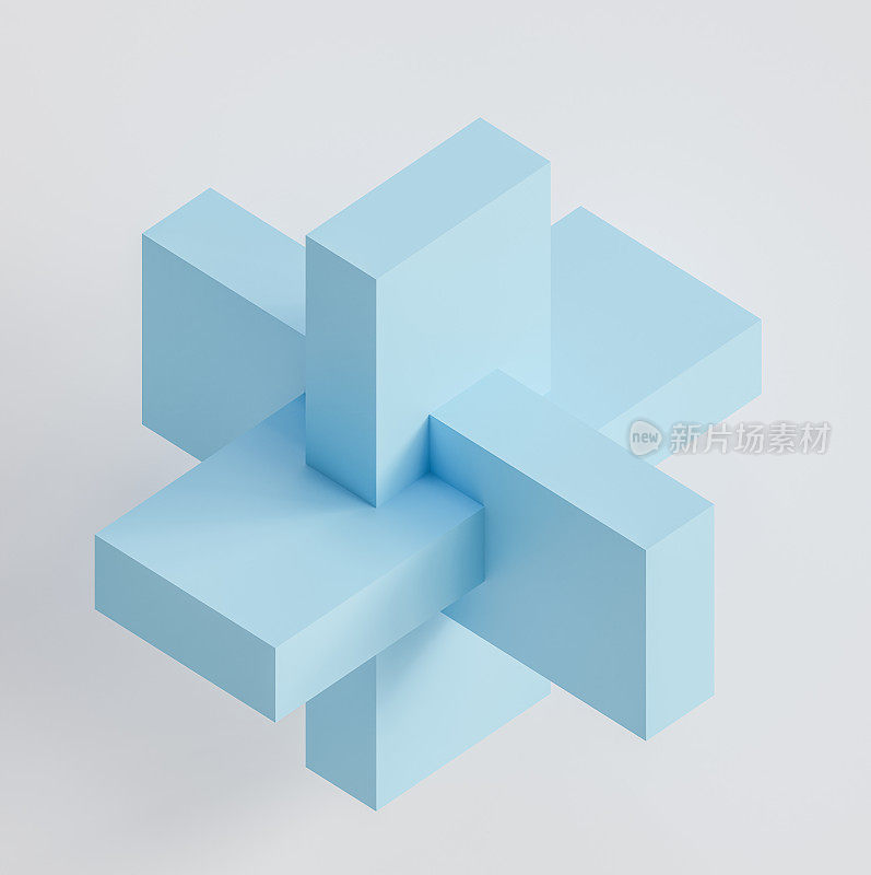 具有梯度几何形状的3D背景。