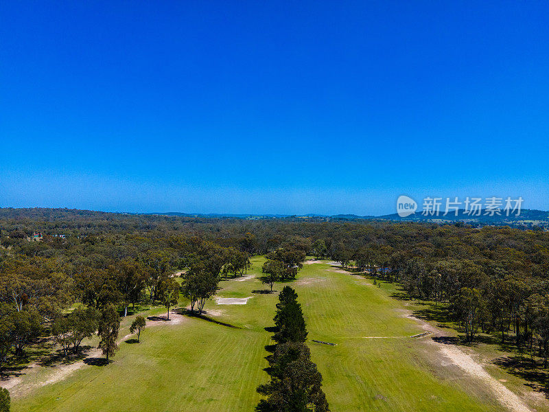 澳大利亚新南威尔士州埃玛维尔的自然景观鸟瞰图，由大疆Mavic无人机拍摄