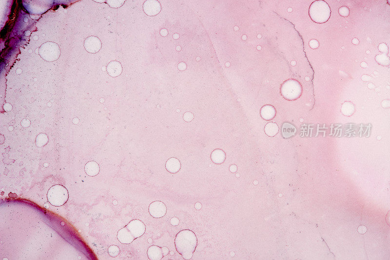 酒精墨水邀请和流体图案照片。