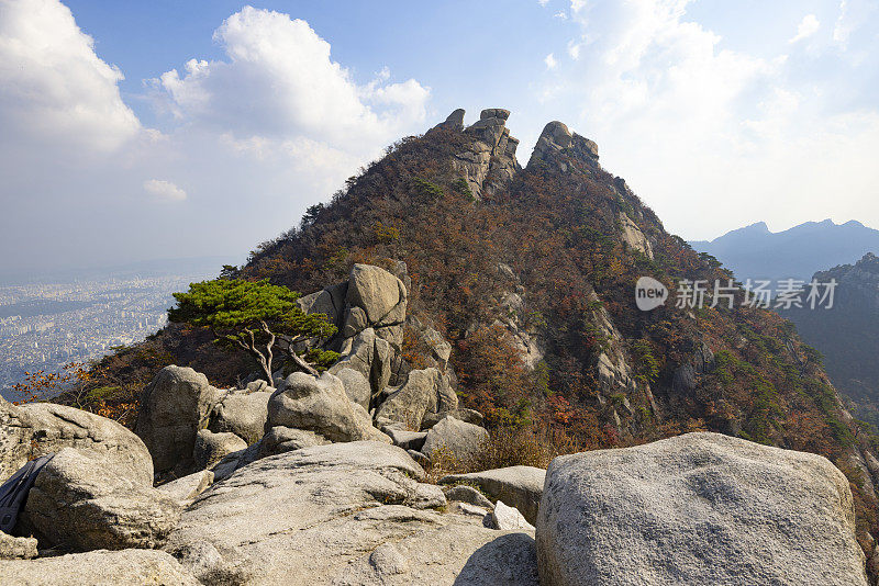 韩国北韩山国立公园白云台山
