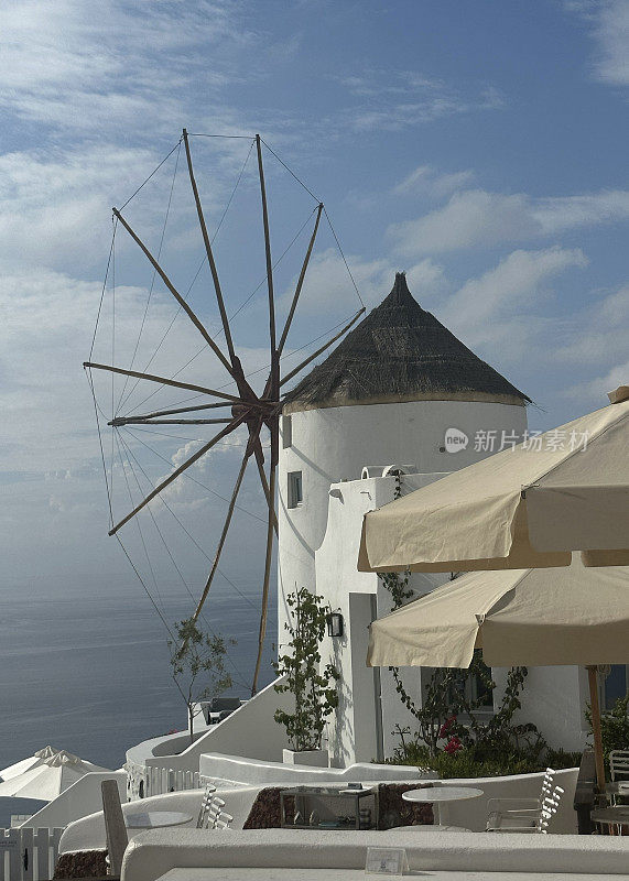 风车-伊亚，圣托里尼，希腊