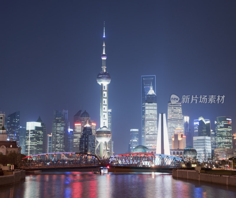 中国的上海城市天际线
