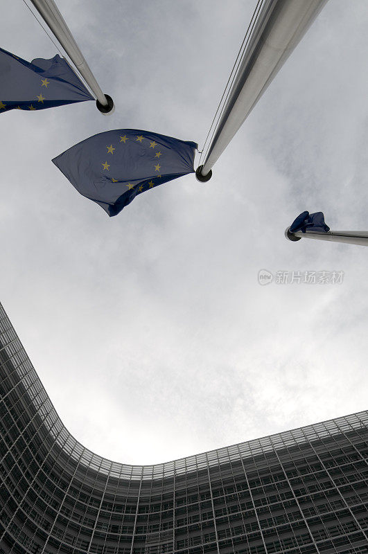 布鲁塞尔的欧盟旗帜