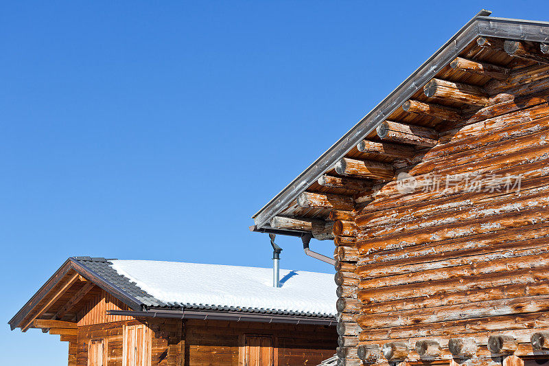 冬天的小木屋，木屋