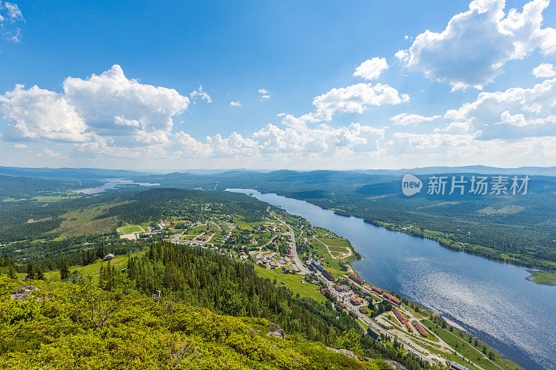 瑞典山湖景观