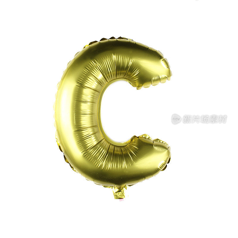 气球字母表字母C