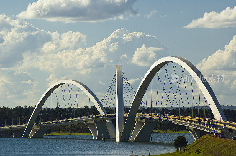 巴西巴西利亚的JK桥