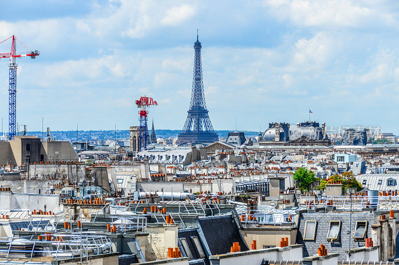 巴黎全景城市景观