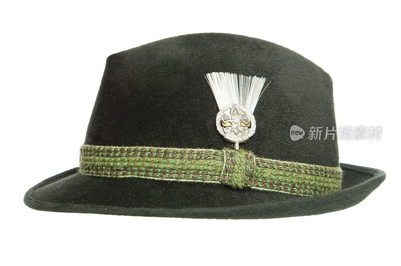 绿色提洛尔啤酒节巴伐利亚帽子