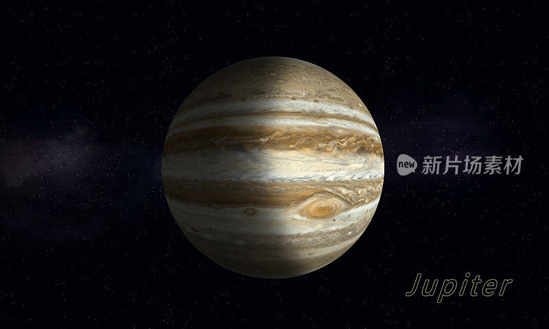 最大的气态巨行星木星