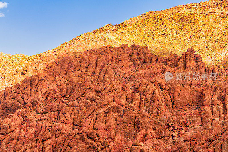 地质特征――摩洛哥达迪斯峡谷的猴子手指