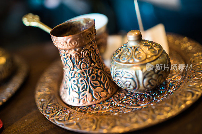 传统的咖啡陶器