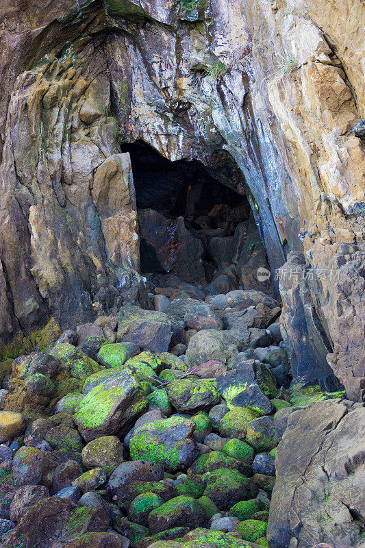 俄勒冈州海岸洞穴