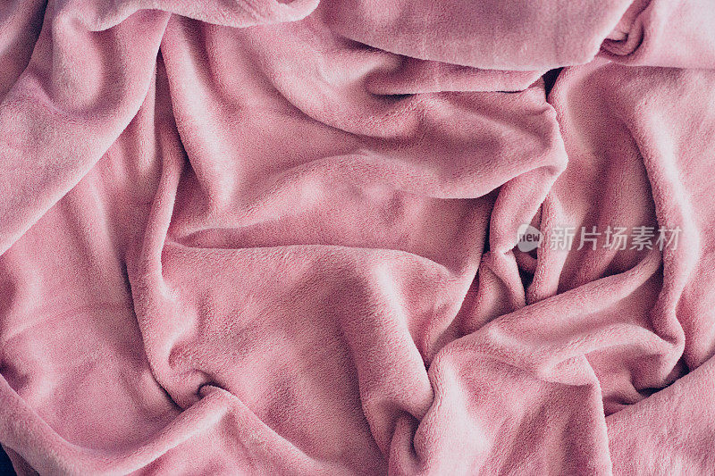 舒适的粉色毯子