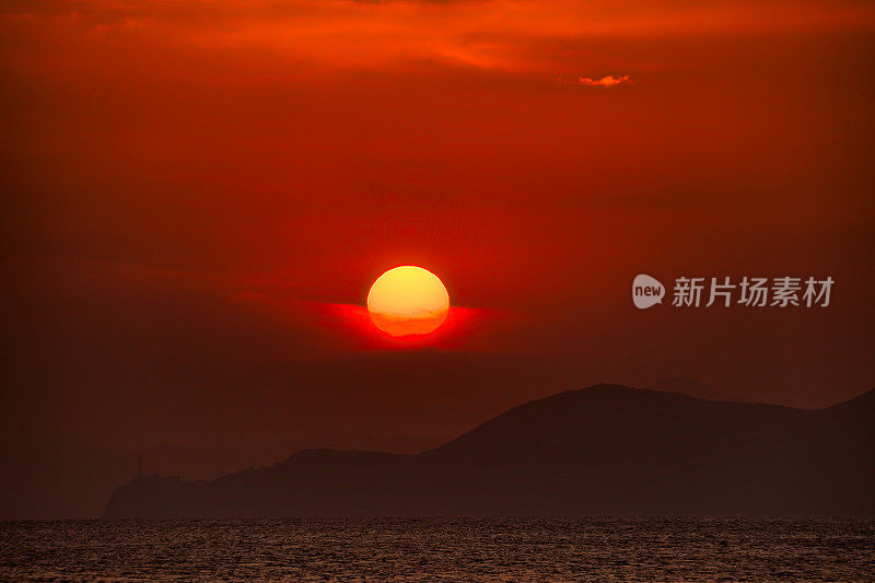 釜山大田坡海滩的日落VD702