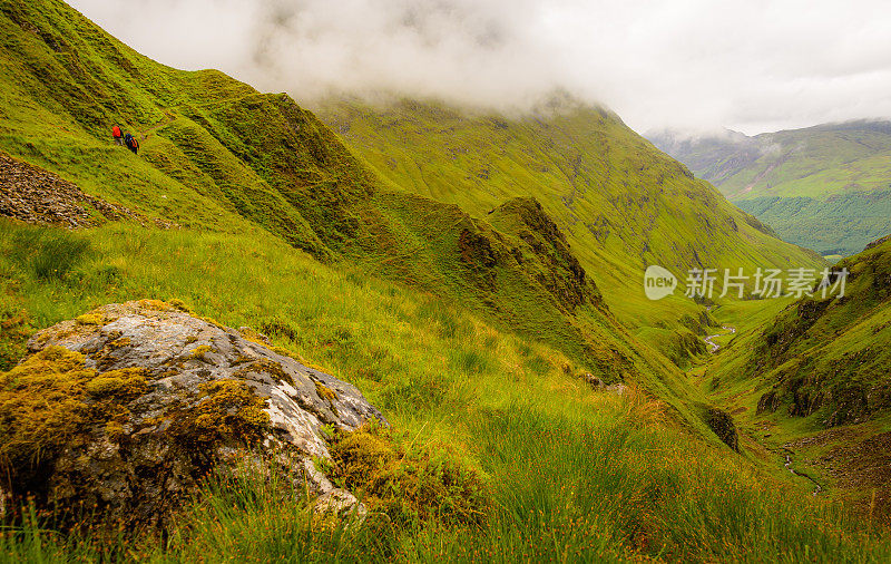 苏格兰高地徒步旅行风景