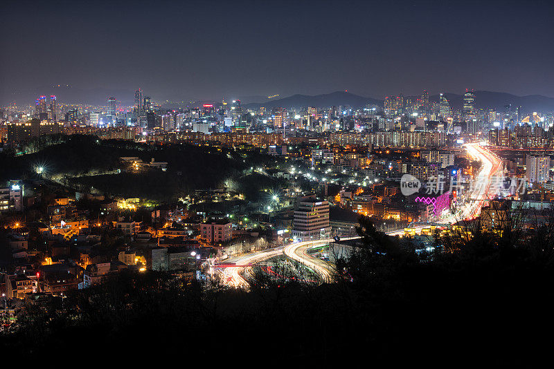 首尔的夜景