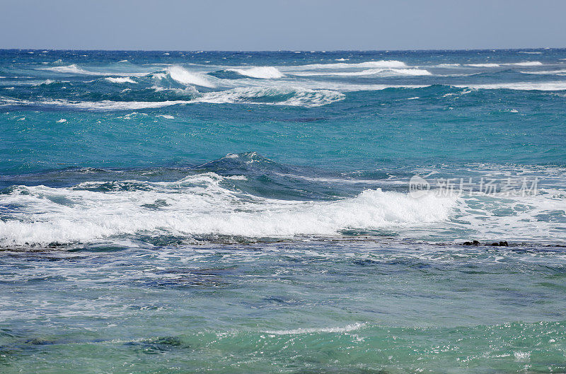 加勒比海的海浪