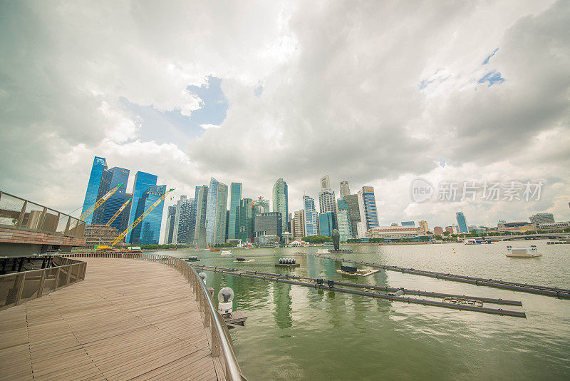 新加坡的景色。