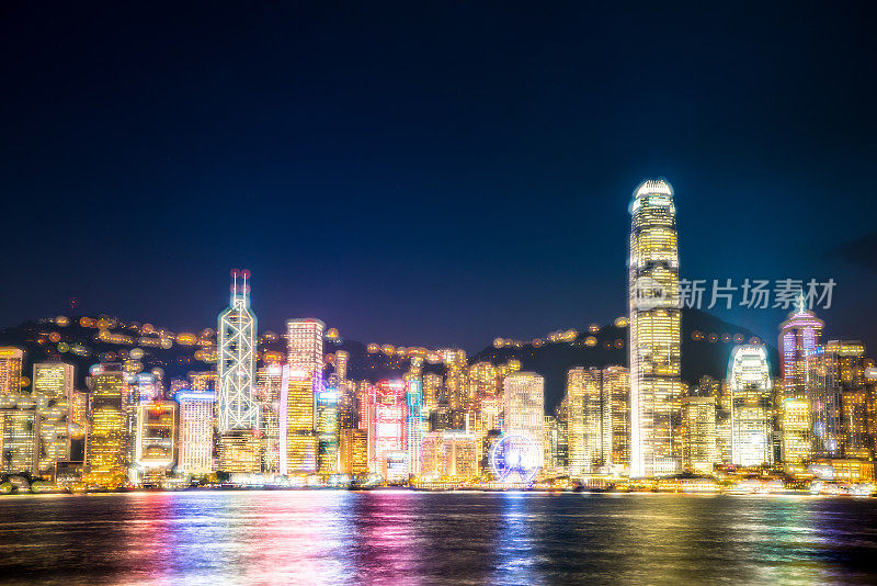 香港维多利亚港夜景