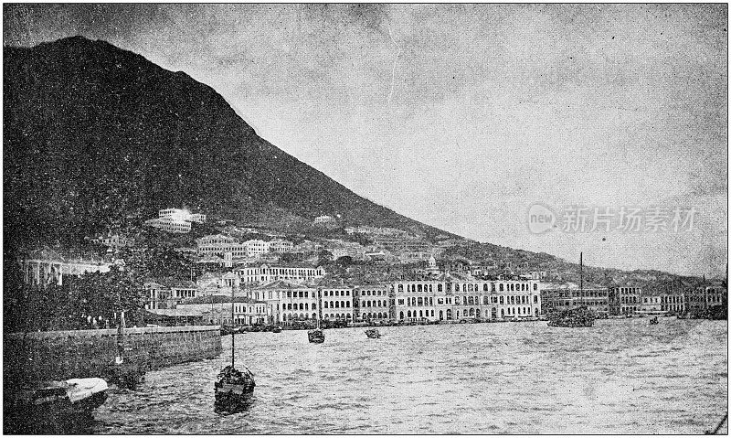 古董黑白照片环游世界:香港