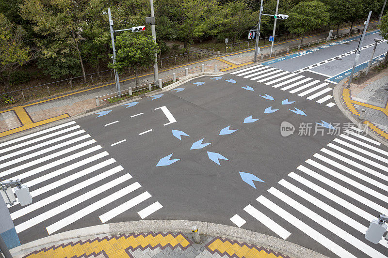 日本东京交通十字路口