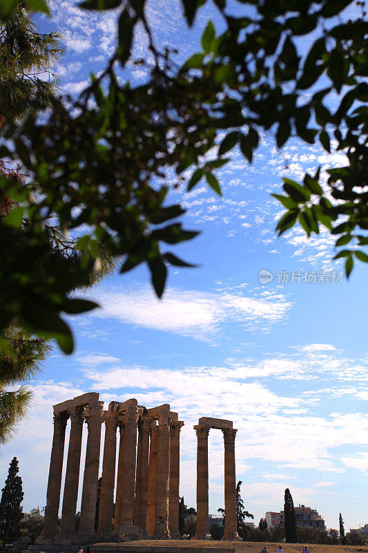 希腊雅典的奥林匹亚宙斯神庙