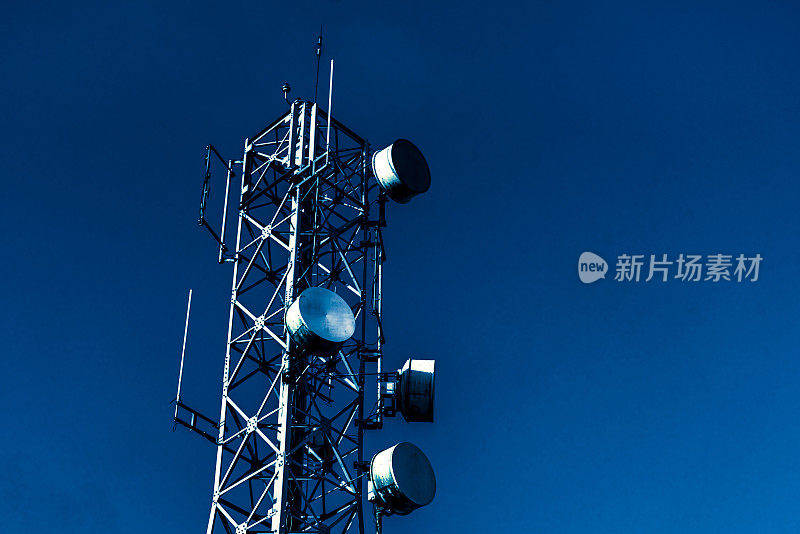 电信天线天线采用蓝色无线技术