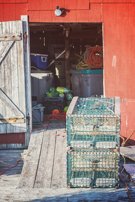 码头上的渔棚