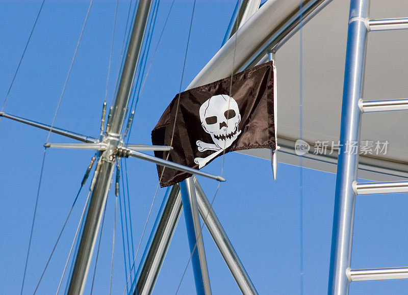 船上的海盗旗