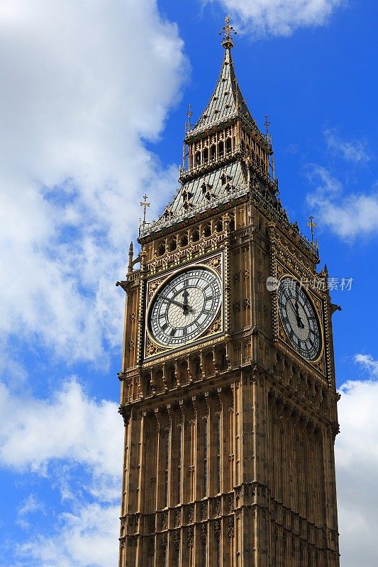 英国伦敦的国会大厦和大本钟