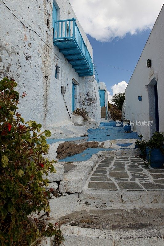 希腊的街道，基克拉迪斯岛
