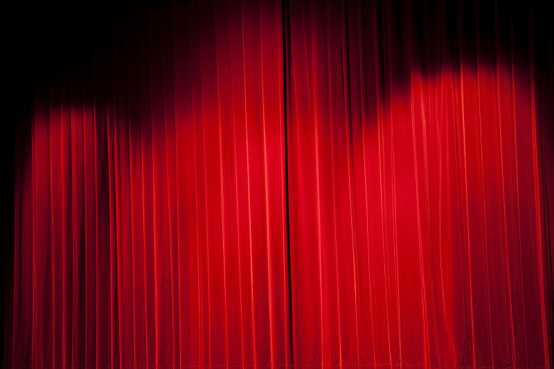 红色舞台窗帘# 3 XXL
