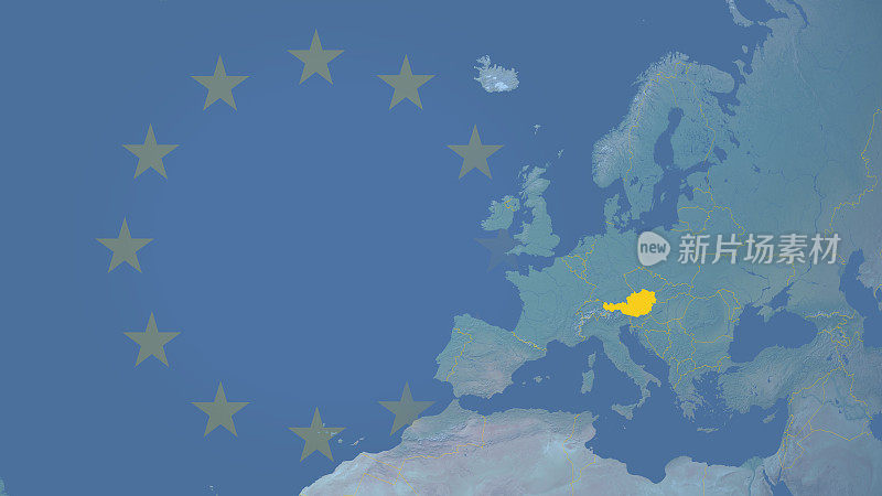 奥地利自1995年16:9以来是欧盟的一部分，并有边界