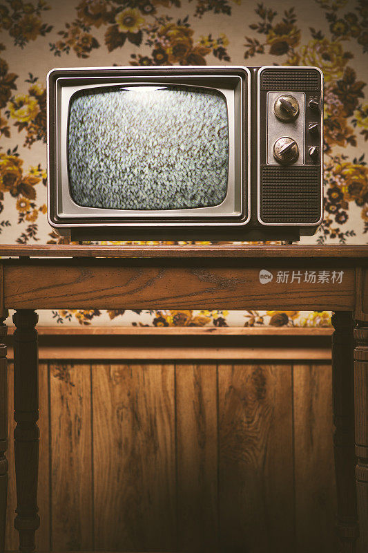 复古电视和壁纸