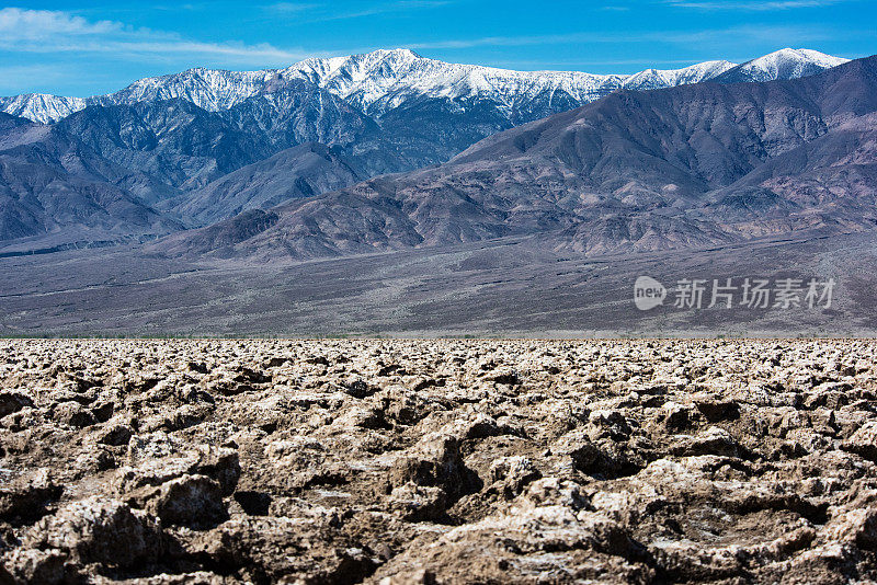 环绕死亡谷的雪山