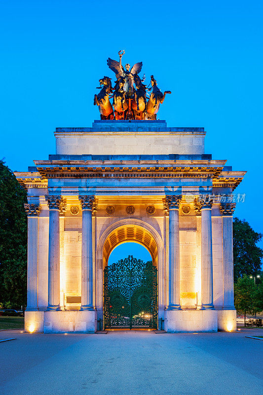 英国伦敦的惠灵顿拱门