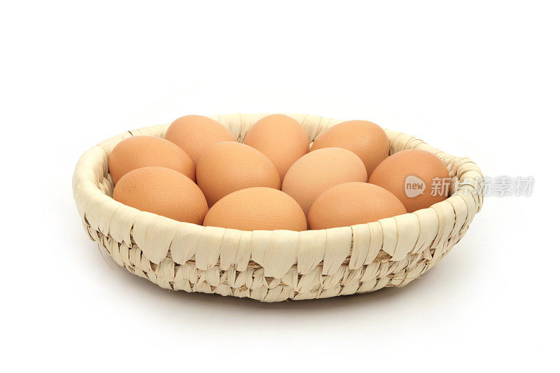 装满鸡蛋的篮子