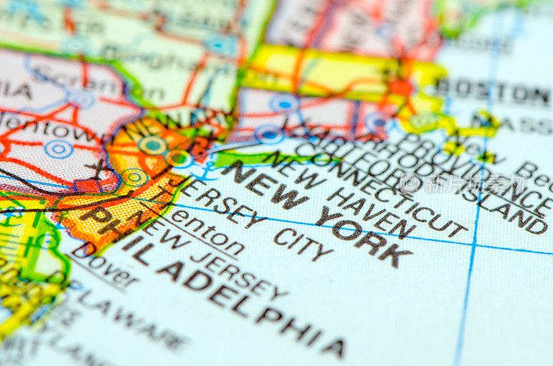 纽约市，纽约市地图