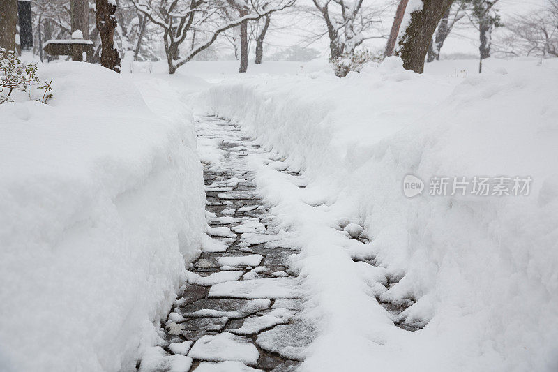 日本下大雪