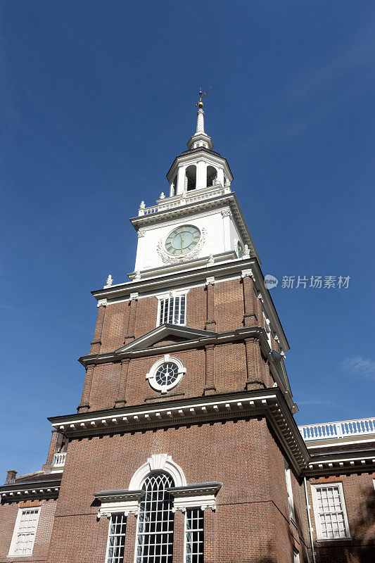 费城独立大厅的钟楼