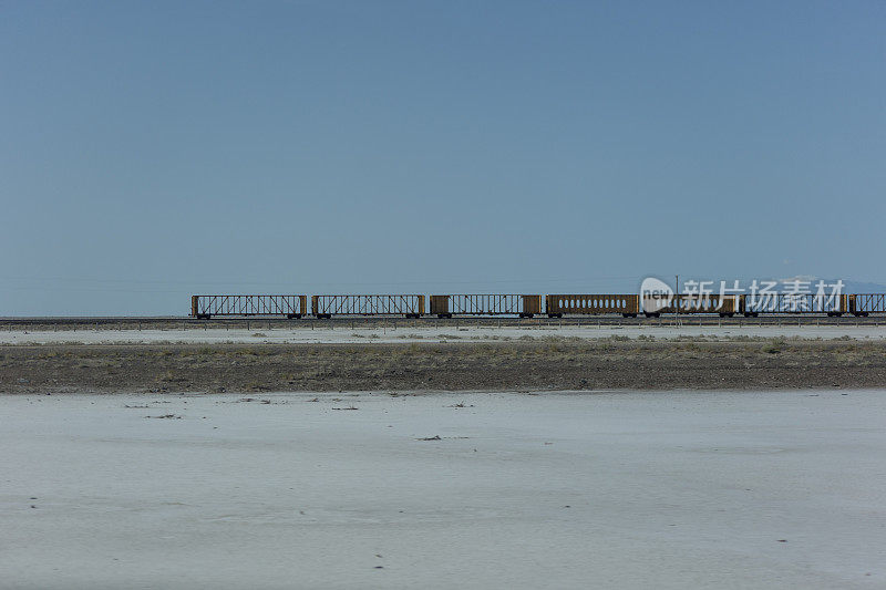 矿物盐负荷列车车厢由盐湖SLC美国犹他州