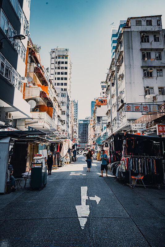 香港九龙的街景