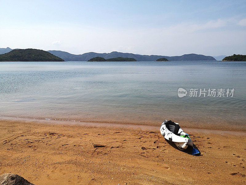 在香港西贡海下湾海岸公园划皮艇