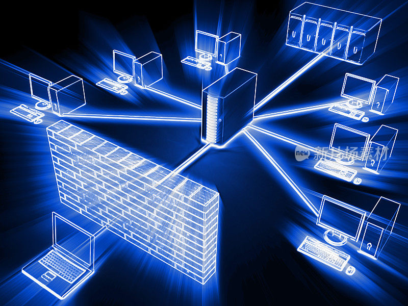 计算机网络安全防火墙服务器互联网云计算