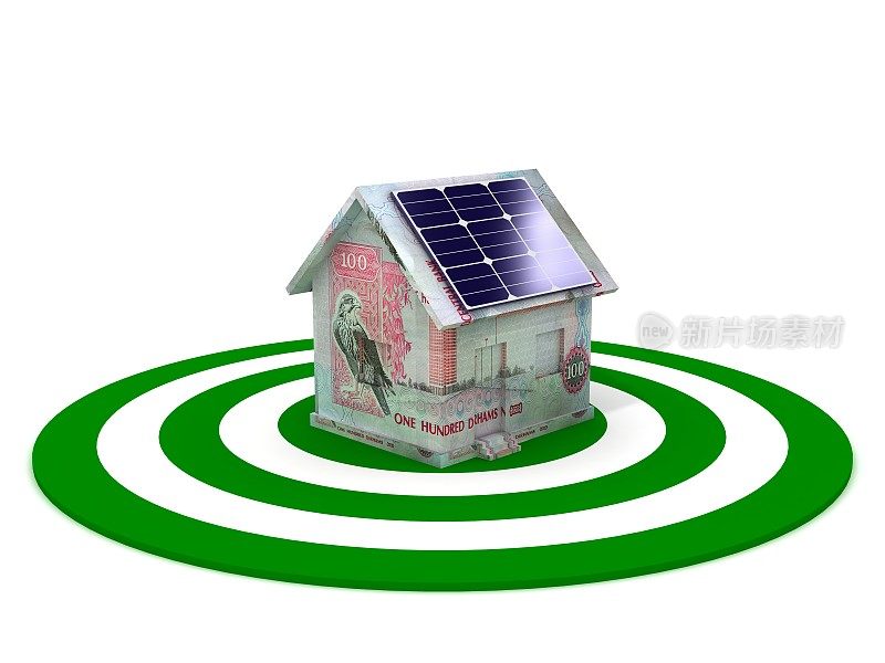太阳能电池板可再生能源效率省钱房子屋顶阿联酋迪拉姆
